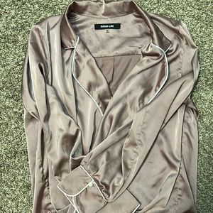 Silky Sugar + Lips Pajama Top